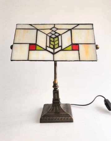 Lampe de table - Verre - Tiffany style Mission