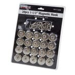 Set van 20 magnetische haken, Doe-het-zelf en Bouw, Werkbanken, Ophalen of Verzenden, Nieuw