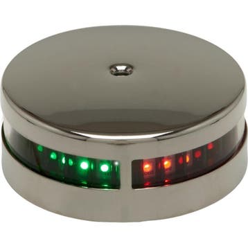Combi Navigatielicht LED 76mm BB en SB Tot 20m Rvs, Sports nautiques & Bateaux, Instruments de navigation & Électronique maritime