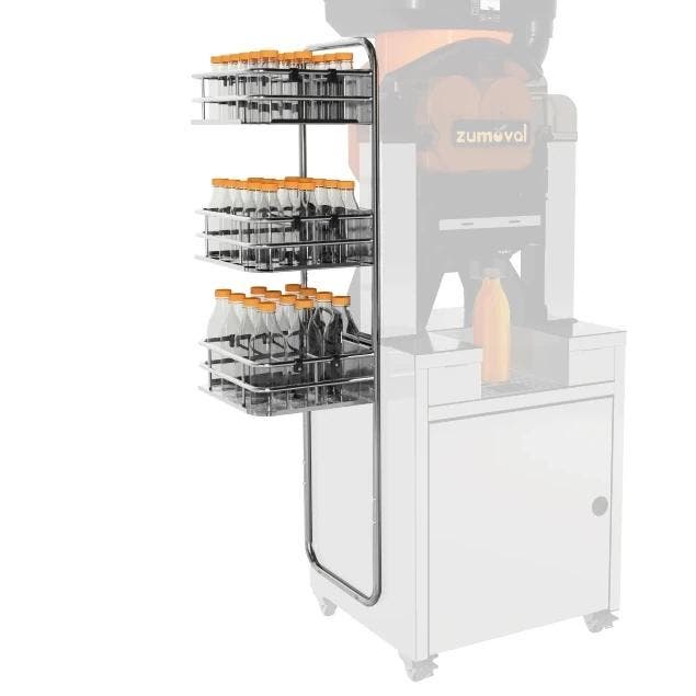 Flessenrek | RVS | 3 Niveaus | Zijmontage |, Zakelijke goederen, Horeca | Keukenapparatuur, Nieuw in verpakking, Verzenden