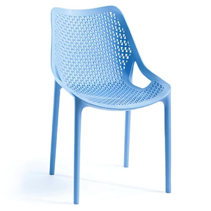 Stoel | Kunststof | Blauw | In-/Outdoor | 500x610x800(h)mm, Zakelijke goederen, Horeca | Keukenapparatuur, Nieuw in verpakking