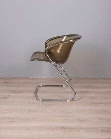 Rima - Gastone Rinaldi - Chaise - Flynn - acier chromé, Antiquités & Art