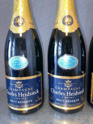 1997 Charles Heidsieck, Brut Réserve - Champagne Brut - 4, Verzamelen, Nieuw
