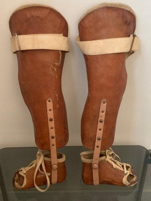 Prothese (2) - Medicina-Kinderbeenbraces, Antiquités & Art, Curiosités & Brocante