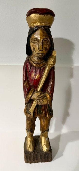 sculptuur, Philippines Folk Art - 47 cm - Belangrijke, Antiek en Kunst, Curiosa en Brocante
