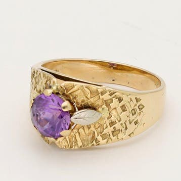 Ring - 18 karaat Geel goud Saffier, Nieuw