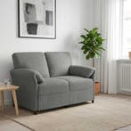 vidaXL 2-Zits Sofa Donkergrijs 138 x 83 x 95 cm Fluweel, Verzenden