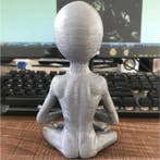 Alien Meditatie Beeld - Decor Miniatuur Ornament Hars, Verzenden, Nieuw