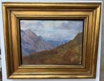Scuola Italiana (XX), firmato M. Calderini - Paesaggio di