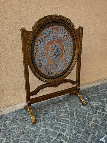 Paravent - Bois, Textile - Paravent Français Luigi