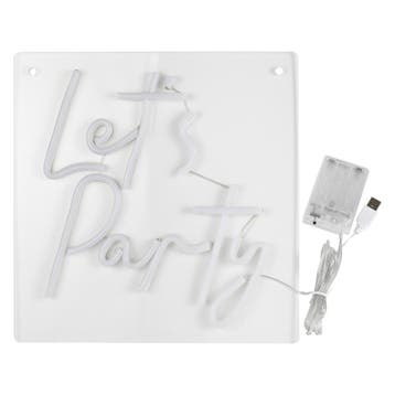 Party Ledlamp 29,5cm, Verzenden, Nieuw