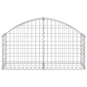vidaXL Schanskorf gewelfd 100x30x40/60 cm gegalvaniseerd, Verzenden, Nieuw