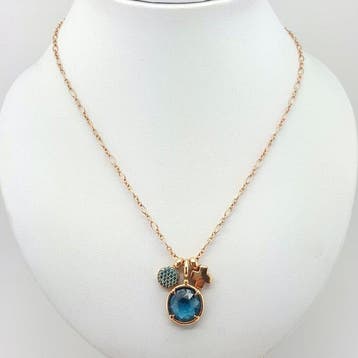 Bron - Ketting met hanger - 18 karaat Roségoud Topaas -, Handtassen en Accessoires, Antieke sieraden