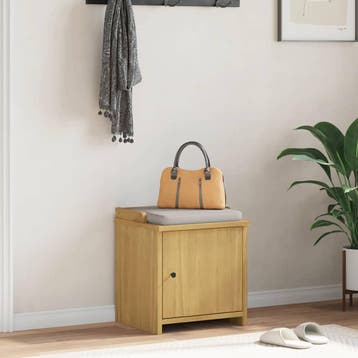 vidaXL Gangbankje SANDNES 45x40x50 cm massief grenenhout, Verzenden, Nieuw