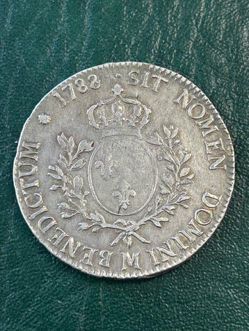 France. Louis XVI (1774-1792). Ecu 1788-M, Toulouse (Sans, Postzegels en Munten