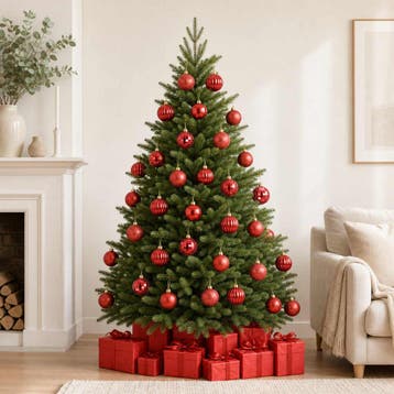 vidaXL Kerstballenset 75 st Rood 6 cm Polystyreen, Verzenden, Nieuw