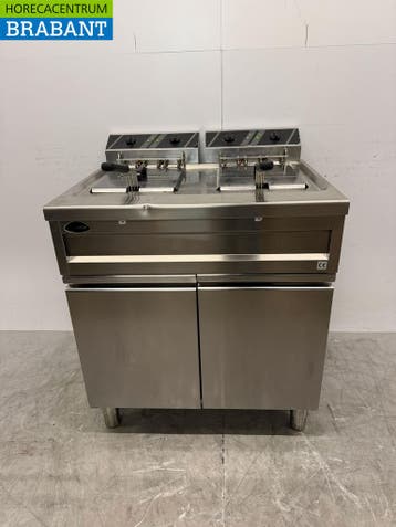 Forved RVS Dubbele Friteuse 2 x 12 liter 400V Horeca, Ophalen of Verzenden, Nieuw in verpakking