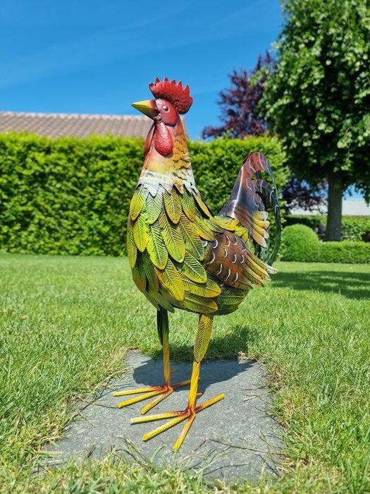 Figuur - A rooster - IJzer, Metaal, Antiquités & Art, Art | Objets design