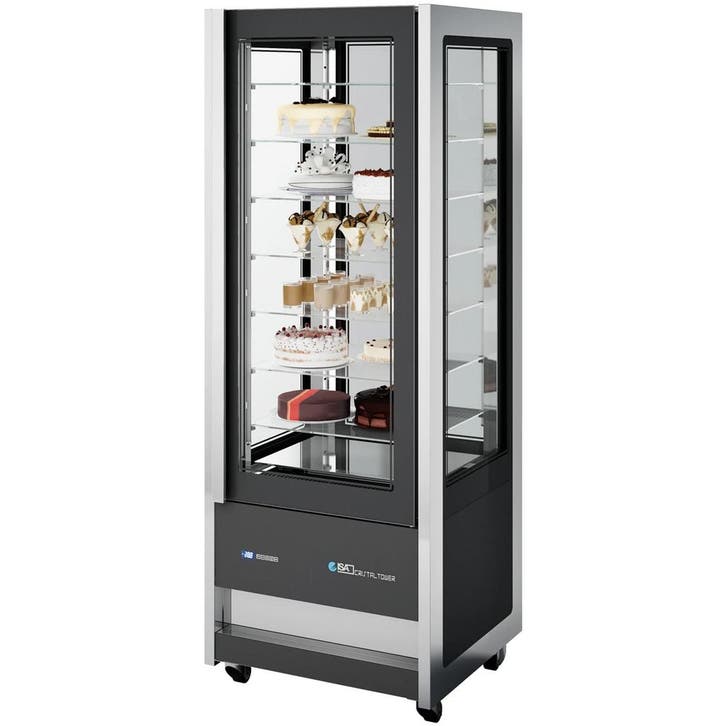 Koel-/Vriesvitrine | CRISTAL TOWER | 565L | RVS/Zwart |, Zakelijke goederen, Horeca | Keukenapparatuur, Nieuw in verpakking, Verzenden