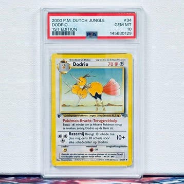 Pokémon Graded card - DODRIO #34 1ST EDITION - Pokémon - PSA, Nieuw