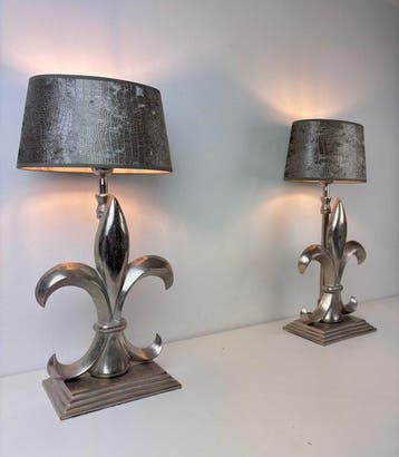 Colmore - Lamp (2) - Set van 2 chique fleur-de-lis