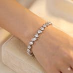 Armband - 18 karaat Witgoud - 6.87ct. tw. Diamant