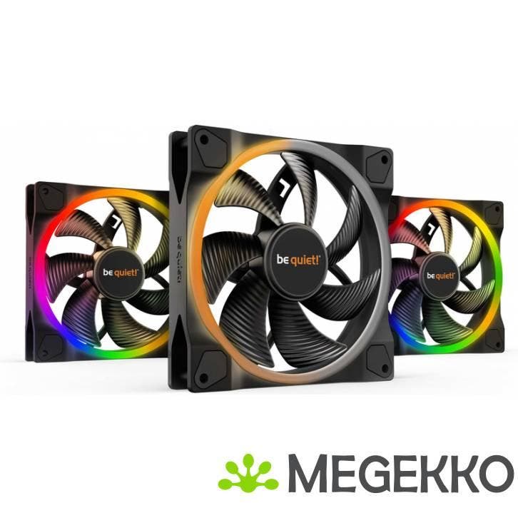 Be quiet! LIGHT WINGS 140mm PWM Triple Pack, Computers en Software, Computerkoelers, Nieuw, Verzenden