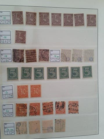 Empire allemand - Principalement des timbres de service de, Gestempeld