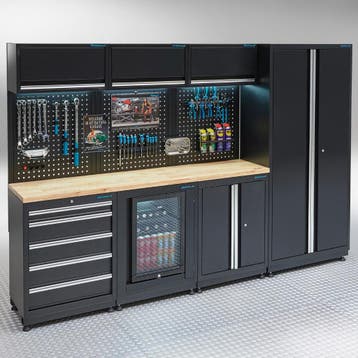 Datona Werkplaatsinrichting PREMIUM eiken werkblad met, Doe-het-zelf en Bouw, Werkbanken, Ophalen of Verzenden, Nieuw