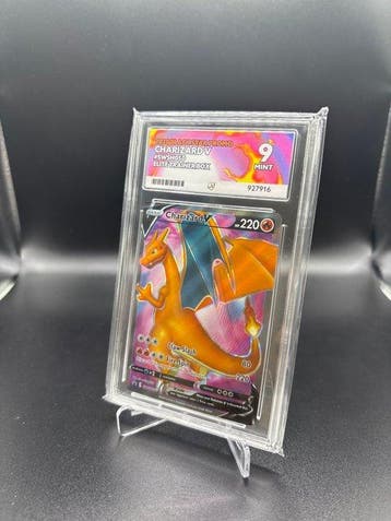 Pokémon - 1 Graded card - Charizard V SWSH050 Full art - ACE, Nieuw