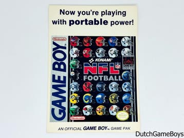 Gameboy Classic - NFL Football - Store Display Card - USA, Verzenden, Gebruikt