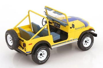 MCG 1:18 - Voiture miniature - Jeep CJ-7 Renegade - Geel -, Nieuw