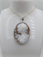 Zonder minimumprijs - Ketting met hanger Zilver, sardonische