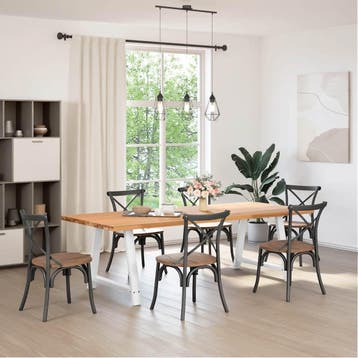 Pieds de table A, blanc 100x73cm - Jusqua epuisement -34%, Verzenden