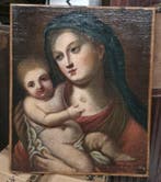 École française (XVIII) - Virgen con niño