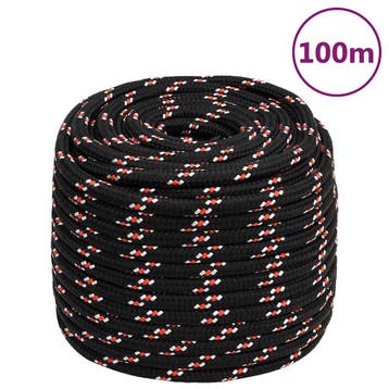 vidaXL Boot touw 18 mm 100 m polypropyleen zwart, Verzenden, Nieuw