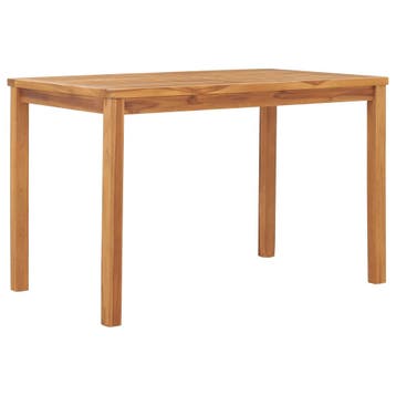 vidaXL Tuintafel 120x70x77 cm massief teakhout, Tuin en Terras, Tuintafels, Verzenden, Nieuw
