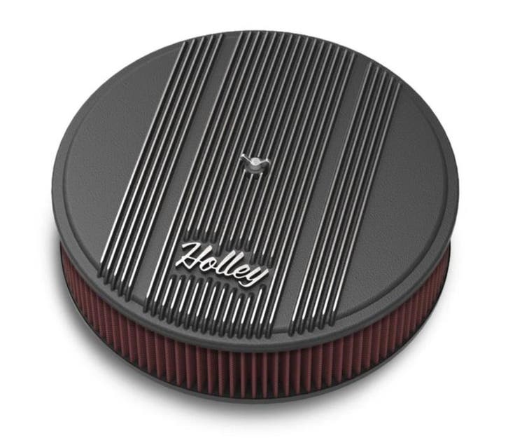 HOLLEY FINNED VINTAGE STYLE AIR CLEANER - 14 DIAMETER X 3, Autos : Pièces & Accessoires, Filtres, Enlèvement ou Envoi
