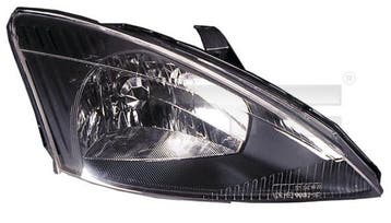 Ford Focus 1998-2002 Zwart Koplamp Rechts (Koplampen), Verzenden
