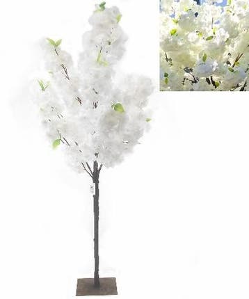 Bloesemboompje Ivory Zijdenbloem 120 cm, Nieuw