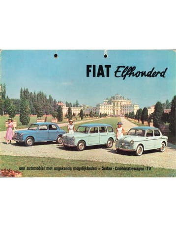1956 FIAT 1100 BROCHURE Nederlands, Nieuw