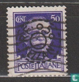Fezzan - Opdruk op Italiaanse zegel  - 1943, Timbres & Monnaies, Timbres | Afrique, Verzenden