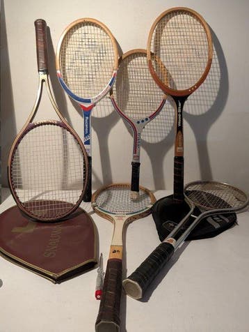 Vintage Tennisrackets - Tennis - 6 x tennisracket - 1980 -