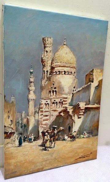 Mikhail Kraiev (1957) - Caravane aux Portes de la Ville -