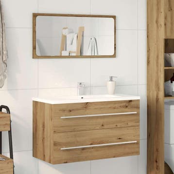 vidaXL Badkamer wastafelkast Artisan Oak 80x38,5x48 cm, Huis en Inrichting, Badkamer | Badkamermeubels, Verzenden, Nieuw