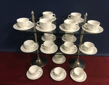 Villeroy & Boch - Service à café (16) - Geo - Porcelaine -