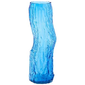 Polspotten Boomstam Vaas - L - Ongebruikt, Huis en Inrichting, Woonaccessoires | Vazen, Verzenden, Zo goed als nieuw, Blauw, Glas