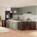 vidaXL Hondenhek inklapbaar 15 panelen 750 cm populierenhout, Verzenden, Nieuw