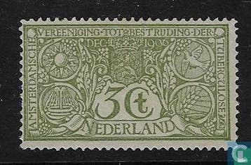 Nederland - Tuberculosebestrijding - 1906, Postzegels en Munten, Verzenden, Postfris