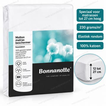 Molton voor matras,geweven 230 grams - 80/200, Matras